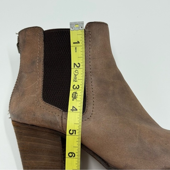 Aquatalia Women’s Leather Whipstitch Trim Chelsea Ankle Boots 10 Brown - Picture 10 of 12